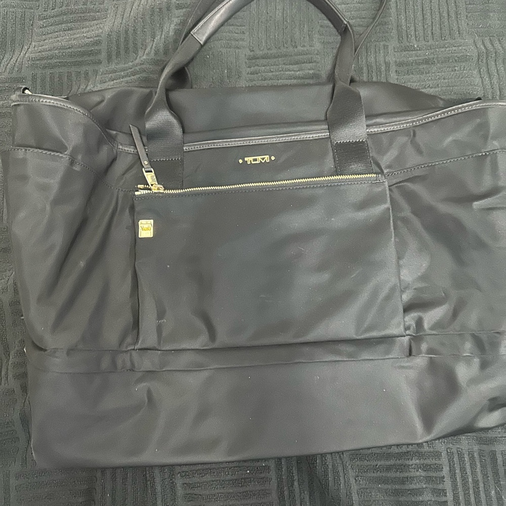 Tumi Black Duffel Bag